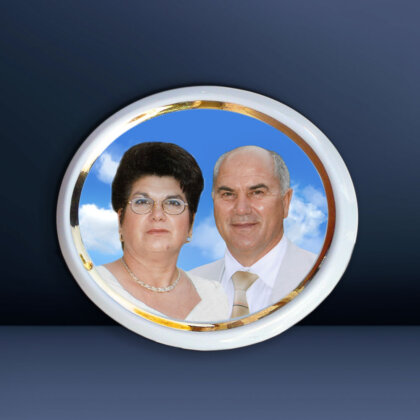 OVAL Boemia două persoane cu fir aur – de la 145 lei