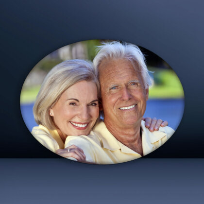 OVAL două persoane fără margine – de la 110 lei